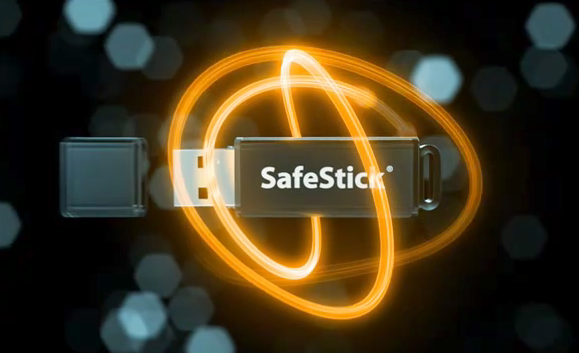 Secure USB memory stick SafeStick under full management control